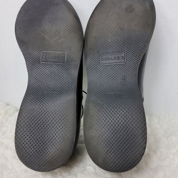 Cesare Paciotti Mens Shoes  Size 7 Black Leather Oxford Derby Luxury
